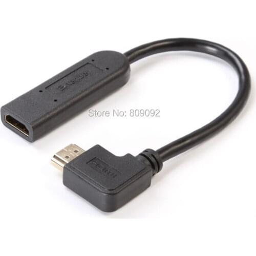 70M HDMI 2.0 Left Angled 90 Degree Male to Female Active Repeater Extender Booster Coupler Adapter 1080p HDTV