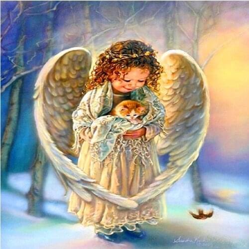 Diamond painting Cross-stitch angels wing cute childrens painting diamond painting hot sale diamond painting angel
