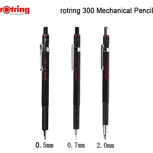 Rotring 300 0.5mm/0.7mm/2.0mm automatic Mechanical Pencil Plastic penholder 1 piece