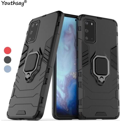 For Samsung Galaxy S20 Case For Samsung S20 Cover Finger Ring Rubber Armor Hard Protective Phone Cover For Samsung Galaxy S20 5G