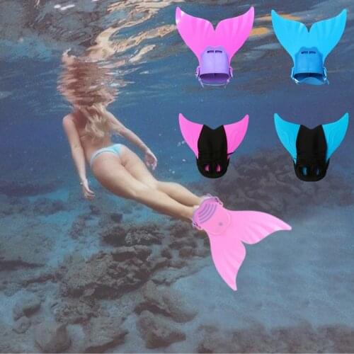Children Outdoor Swimming Fin Foot Flippers Mermaid Tail Diving Monofin for Kids Water Sports Training Learning