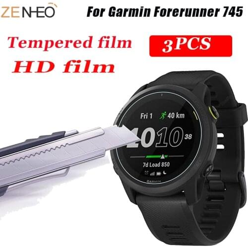 For Garmin Forerunner 745 Tempered Glass 9H 2.5D Premium Screen Protector Film For Garmin Forerunner 745 Sport Smart Watch