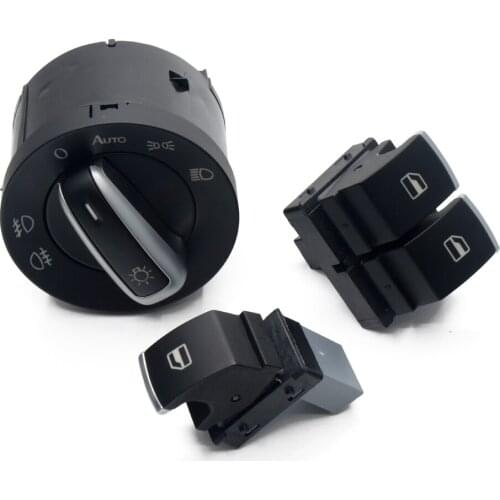 Free Shipping Headlight Window Switch Button For VW Eos Golf Mk5 MK6 GTI RIBBIT R32 Fast Shipping 5K3959857 5ND959855 5ND941431B