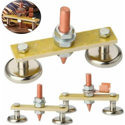 Magnetic Welding Ground Clamp Holder Double Welding Head With Wire Tail For Mechanical Repair Attraction Is 30kg Approximately