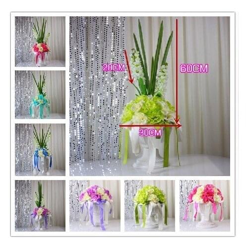 Fashion wedding flower bouquet wedding road lead flower bouquet Diameter 30cm 8pcs/lot