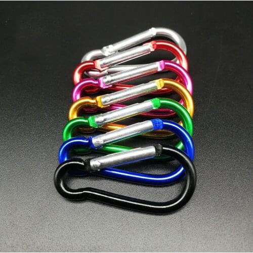 Outdoor Quick Hanging Frosted Carabiner Gourd Shaped Water Bottle Kettle Buckle Aluminum Alloy Snap 5 Pcs