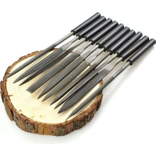 10pcs Diamond Needle File Jewelry Filling Tools Mini Rasp Wood Carving Metal Hand File Set Microtech Hobby Hand Needle