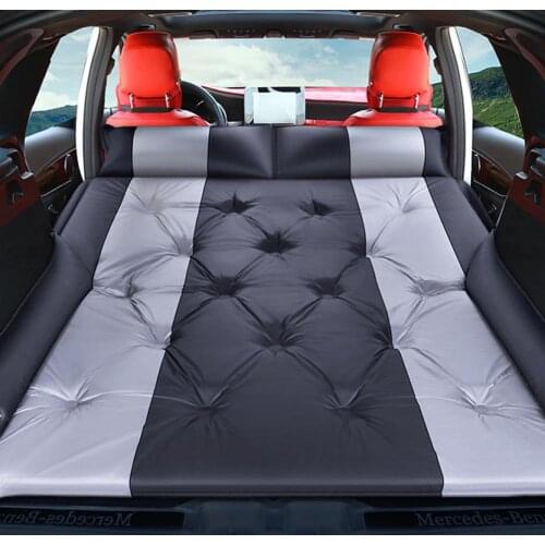 Car Inflatable Bed SUV Auto Mattress Rear Row Car Travel Sleeping Pad Off-road Air Bed Camping Mat Air Mattress Car Accessories