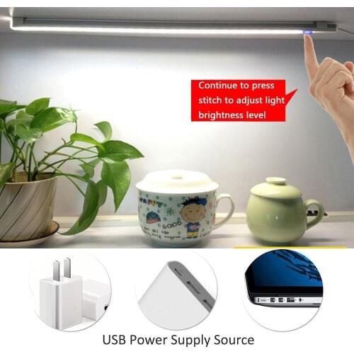 5V USB Power Touch Switch LED Sensor Under Cabinet Kitchen Light Lamp for Wardrobe Closet led bar lights for kitchen Bedroom