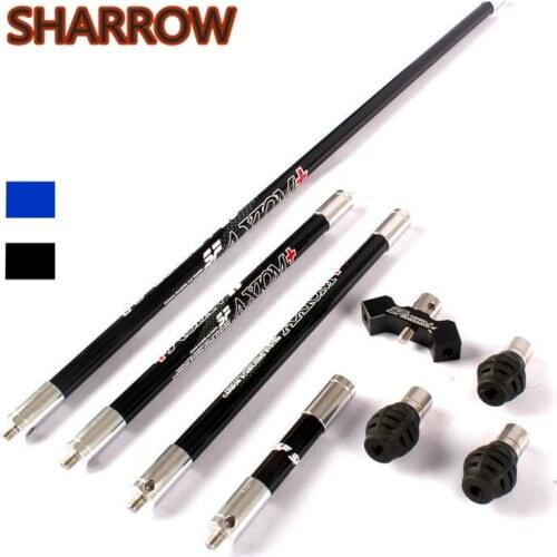 Carbon Balance Bar Set Archery Stabilizer System Damper Balance Rod V-Bar For Recurve Compound Bow Hunting Shooting Accessories