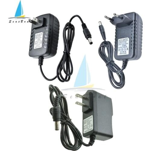 AC 100-240V DC 5V 9V 12V 1A 2A Universal Power Adapter Supply Charger Adapter EU/US Plug 5.5mm x 2.1mm