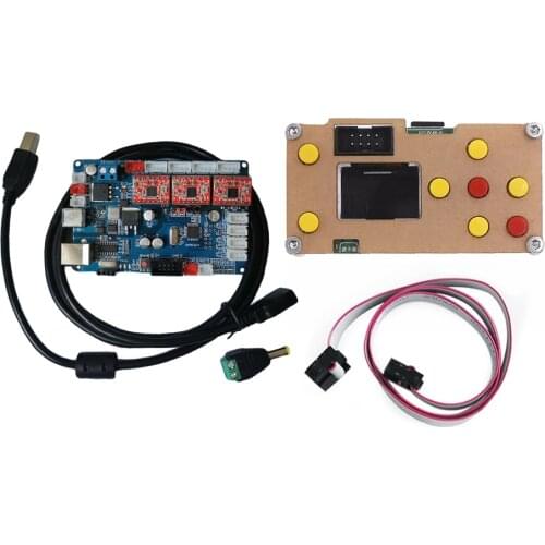 USB 3 Axis Control Board+GRBL Offline LCD Controller Panel For CNC 3018 2418 1610 PCB Milling Laser Cutter Engraver Machine