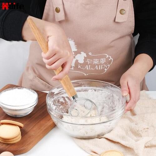 HILIFE Whisk Cooking Tools For DIY Bread Making Stainless Steel Egg Beater Tools Baking Pastry Blender Dough