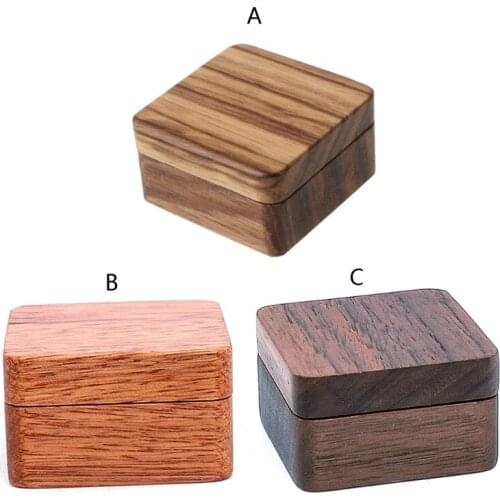 High Quality Rustic Men Suit Wooden Cufflink Gift Box Portable Sleeve Button Jewelry Walnut Wood Keepsake Storage Box K3ND