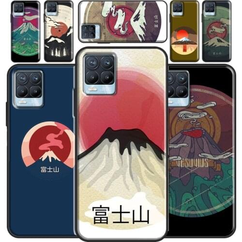 Japanese art Mount Fuji For OnePlus Nord 2 8T 9R 7 8 9 Pro Phone Case For Realme 8 Pro C3 C21 GT Neo Q3 6 7 Pro