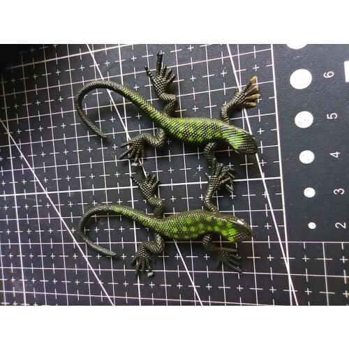 1pcs/lot pvc number 6 Simulation lizard Cabochons Scrapbooking Hair Bow Center DIY Christmas decration