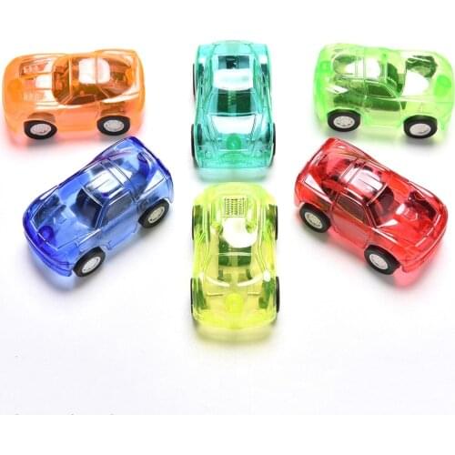 1Pc Great Pull Back Car Plastic Cute Toy Cars For Child Mini Car Model Kids Toys For Boys Candy Color New Arrival