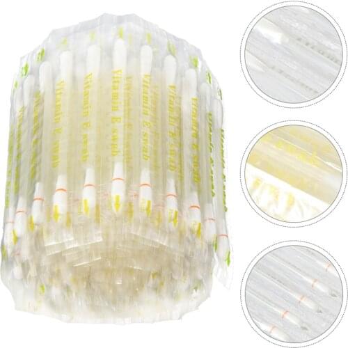 120Pcs Vitamin E Cotton Swabs Disposable Applicators for Lip Gum and Teeth