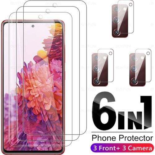 6in1 Safety Proective Glass For Samsung S20 FE 4G 5G Tempered Glass For samsung s21 FE s20 s 20 fe Camera Lens Protective Film