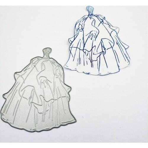 7x8cm Waist wedding dress die Cutting dies metal crafts paper die-cutting /DIY embossing Easter Halloween Scrapbooking