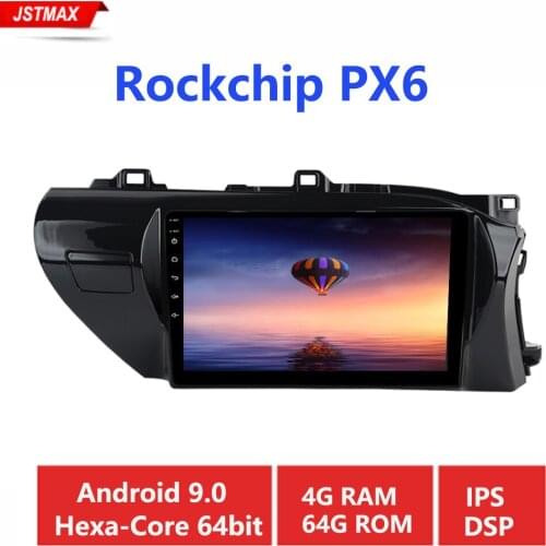 10.2" IPS Car Radio multimedia TDA7850 Android 9.0 4G+64G for Toyota Hilux 2016 2017 2018 RHD Bluetooth GPS Navigation 1din Auto