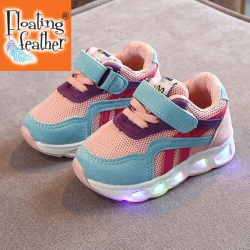 Size 21-30 Childrens Led Shoes Boys Girls Lighted Sneakers Glowing Shoes for Kid Sneakers Boys Baby Sneakers with Luminous Sole
