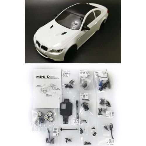 FTRC 1/28 MINID Racing RC Car Model Body Shell AWD Chassis KIT For DIY BMW M3 Drift Vehicle Toy THZH1056-SMT5