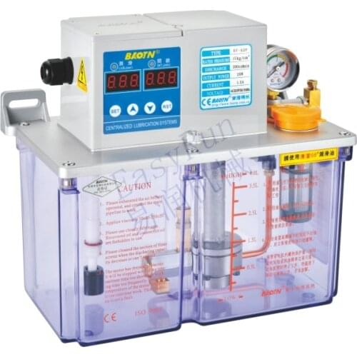 China supplier volumetric electric automatic hydraulic lubrication small oil pump for lathe/CNC machine 4L