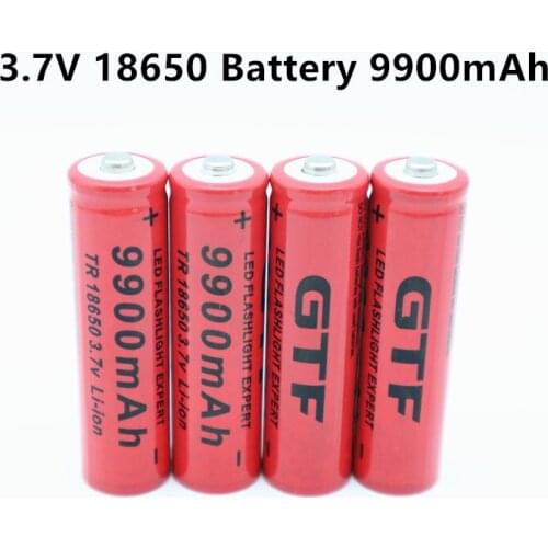 3.7V 18650 Battery 9900mAh lithium battery rechargeable lithium battery for flashlight Torch Accumulator Cell