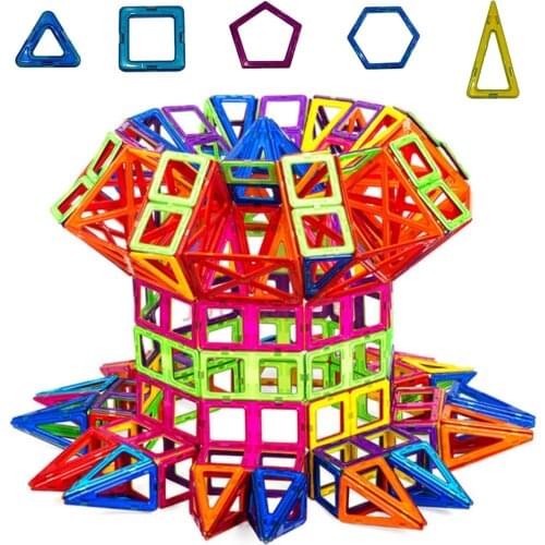 Big Size Magnetic Designer Construction Set Model Building Magnets Blocks Accessories Educational Toys For Kids Birthday Gifts
