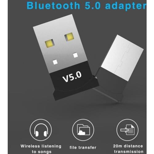 Mini Bluetooth 5.0 USB Wireless Adapter Audio Receiver Transmitter for PC Laptop Earphone