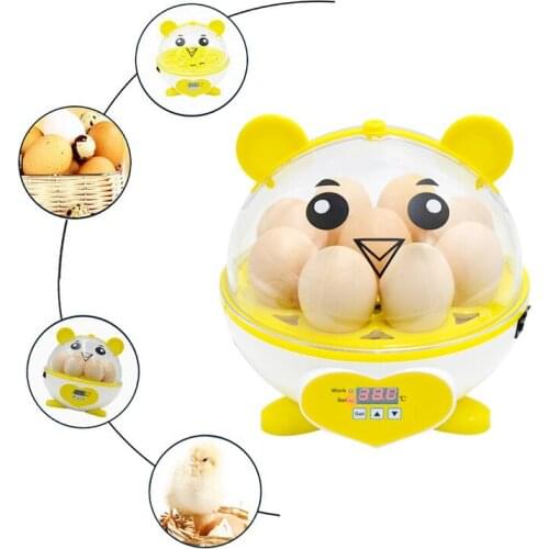 110-240V Mini 9 Egg Chicken Incubator Poultry Brooder Digital Temperature Hatchery Egg Incubator Hatcher Duck Bird Pigeon