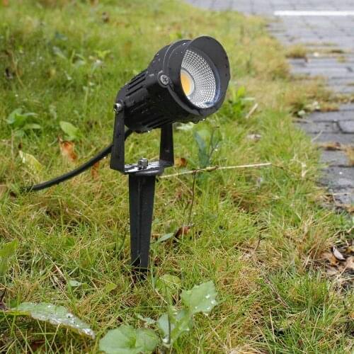 New Style COB Garden Lawn Lamp Light 220V 110V 12V Outdoor LED Spike Light 5W Path Landscape Waterproof Spot Bulbs