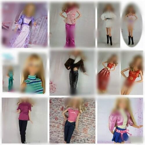 30cm Doll Dress Fashion Clothes handmade outfit For Barbie Doll for licca Accessories Baby Toys Best Girl' Gift