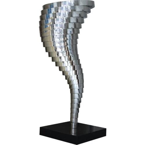 Sales office hall metal large floor soft decoration handicraft ornaments hotel indoor and outdoor stainless steel sculpture