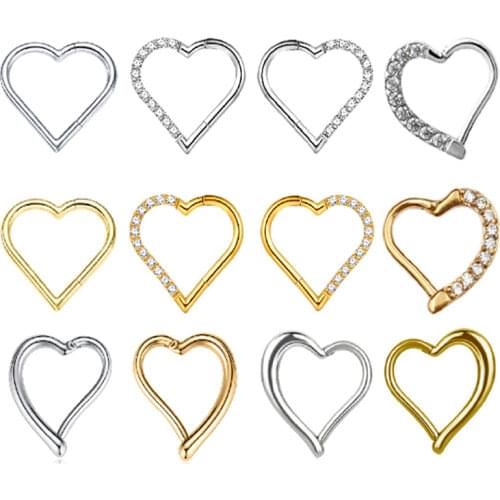 1pcs 16G TOP Sale Nose Cuff & Earrings for Women,Body Piercing Jewelry Suitable as a Gift