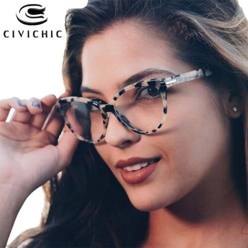 Chic Women Eyeglasses Myopia Optical Eyewear Frame Clear Lens Classic Oculos Plain Gafas De Marca Retro Cat Eye Glasses COG122