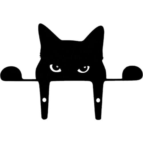 Cat Garden Sculpture Gifts Lawn Ornament For Cat Acrylic Peeking Cat Animals Yard Art Garden Home Decoration Sculpture