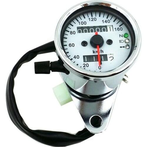 Universal Motorcycle LED Backlight Odometer KMH Speedometer Gauge Dual Sport bike Scooter Offroad