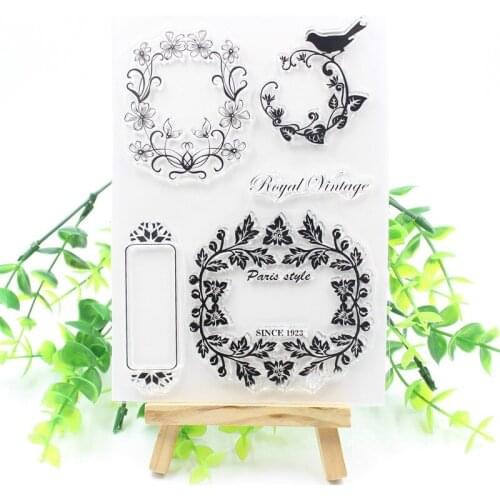Vintage Transparent Clear Silicone Stamps for DIY Scrapbooking/Card Making/Kids Fun Decoration Supply