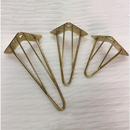 4pcs/lot Stainless Steel Gold Sofa Legs TV Cabinet Legs Furniture Leg Cabinet Cupboard Table Feet Free Shipping