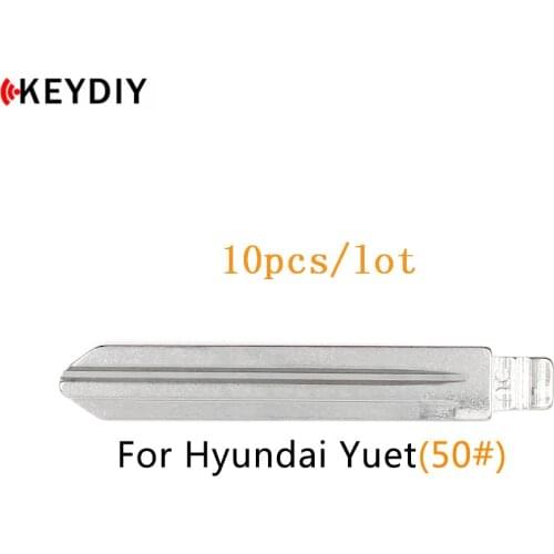10pcs/lot KEYDIY Metal Blank Uncut Flip KD/VVDI/JMD Remote HY1516 Key Blade Type #50 for Huyndai elantra