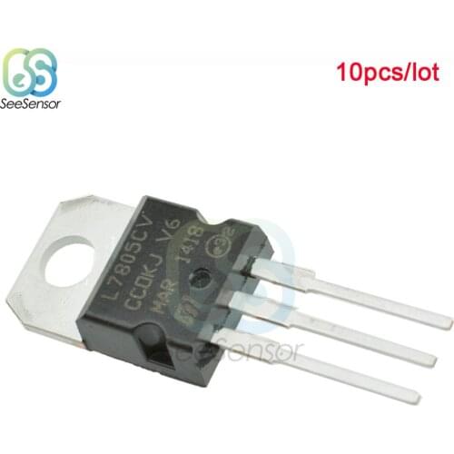 10pcs/lot LM7805 L7805 7805 Voltage Regulator IC 5V 1.5A TO-220
