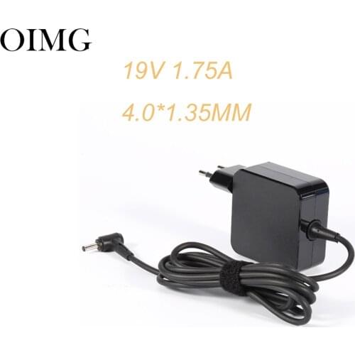 19V 1.75A 33w 4.0*1.35mm Adapter Asus S200E X202E X201E Q200 S200L S220 X453M F453 X403M power supply for laptop