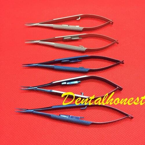 5pcs Titanium/ stainless steel Castroviejo Needle Holder ophthalmic eye instruments with lock
