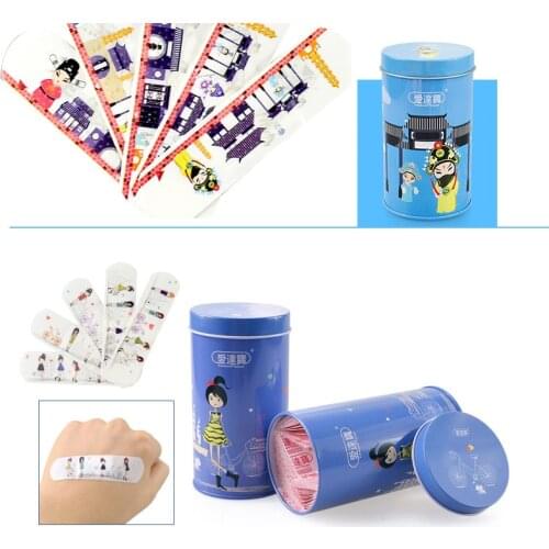 50PCS PE Waterproof Cartoon Chinese Peking Opera Style Adhesive Bandages Band Aid First Aid