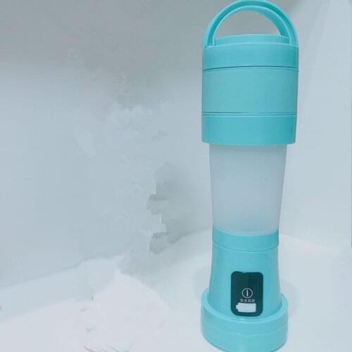 6 Leaf Knife Juicers Electric Silicone Collapsible Retractable High Temperature Resistant USB Charging 450ml Portable Blender