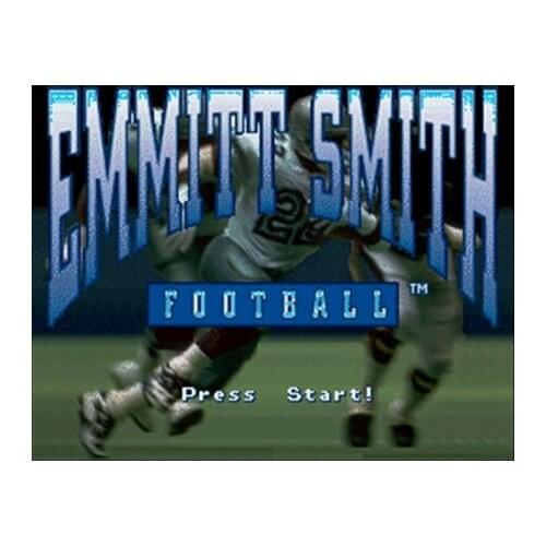 Emmitt Smith Football NTSC Version 16 Bit 46 Pin Big Gray Game Card For USA Game Players