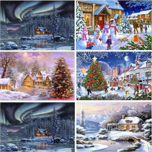 DIY Santa Claus 5D Diamond Painting Full Round/Square Rhinestone Mosaic Romantic Diamante Embroidery Cross Stitch Wall Art Gift