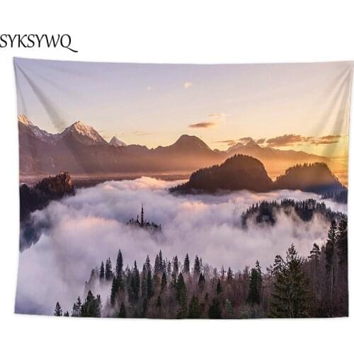 Clouds forest tapestry wall decor new arrival bedroom living room wall carpet drop shipping background wall cloth